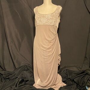 Alex Evenings Beige Wedding Dress